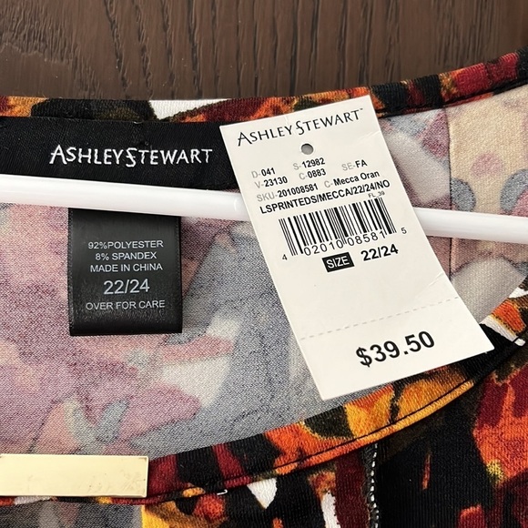 Ashley Stewart long sleeved blouse. Size 22/24. New with tag. - Picture 2 of 8